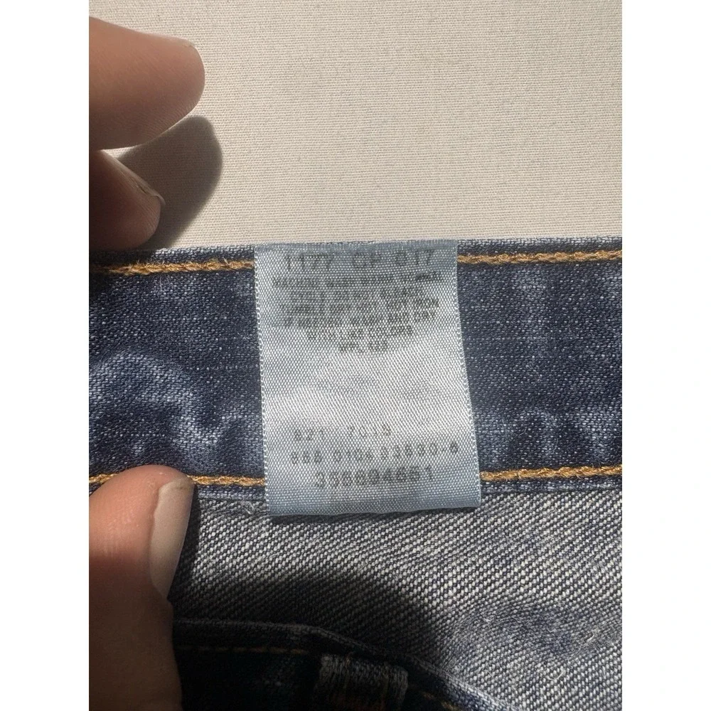 Levis 569 Jean Shorts Mens 36 Blue Loose Fit Straight Denim Light Wash 11